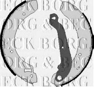 BORG & BECK bbs6034 -  Комплект тормозных колодок